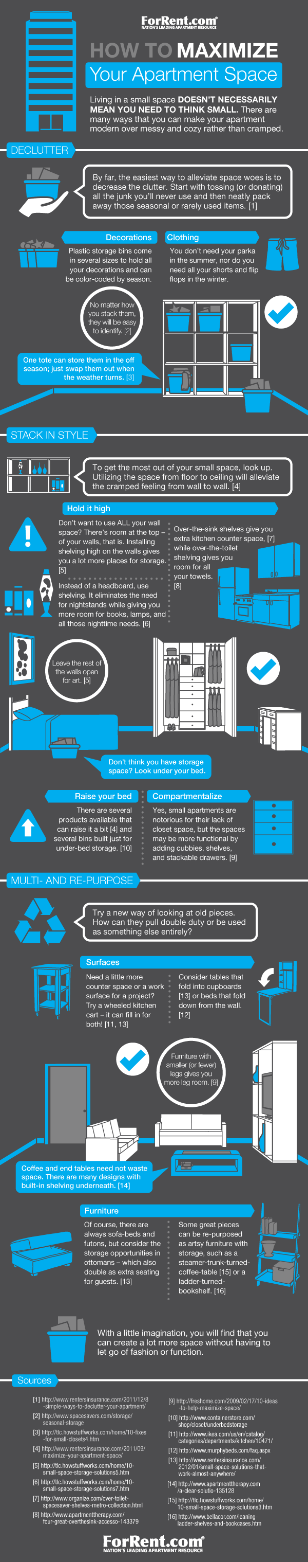 Apartment Storage Tips -- Where to Look for Extra Space in Your