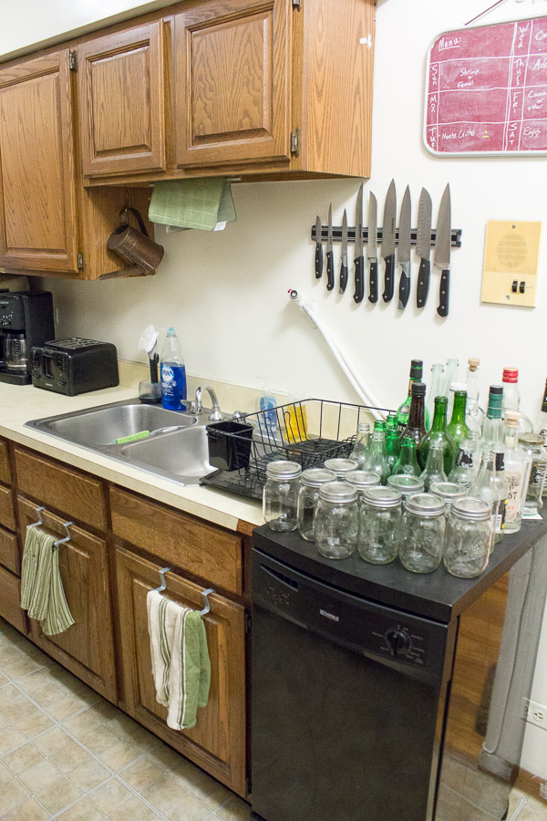 Adding counter space to a small kitchen 