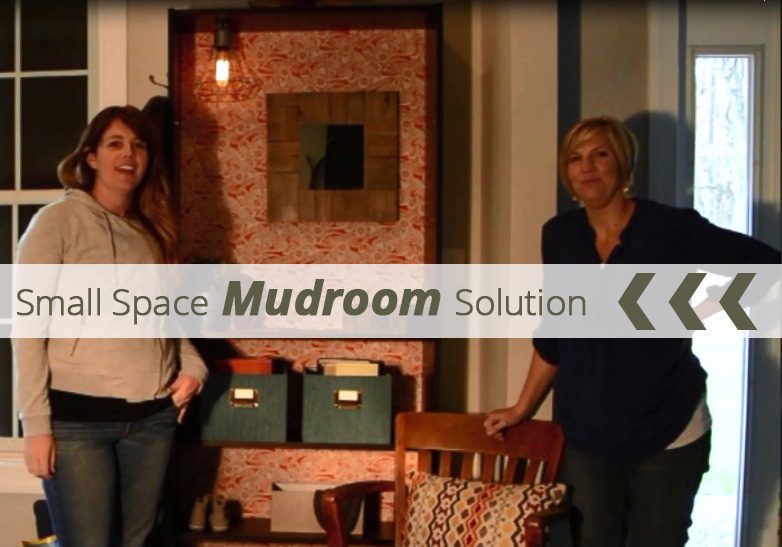 Small Space Mudroom Solution