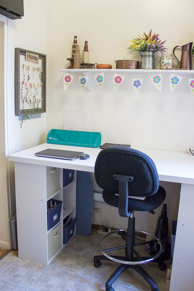 Before and After: DIY Craft Storage Desk