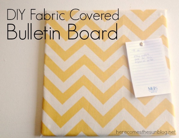 ForRent.com - Spring Decorating on a Budget ForRent.com - DIY fabric covered bulletin board.