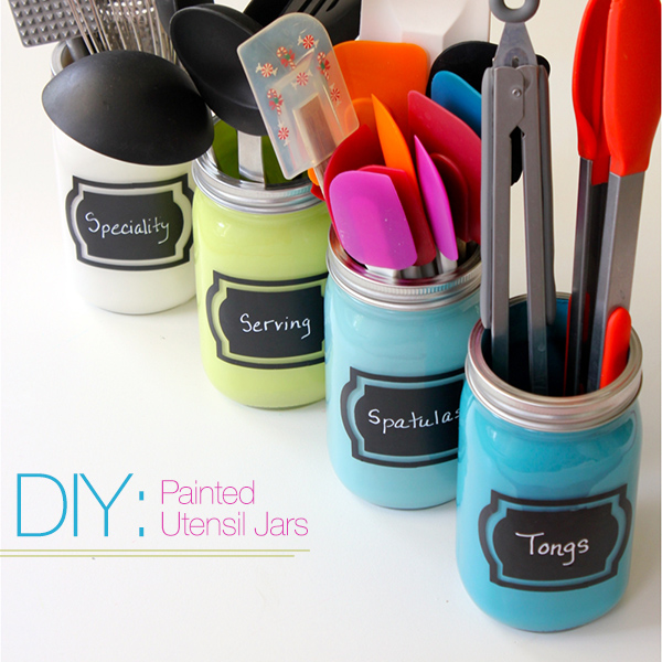 Painted Utensil Jars