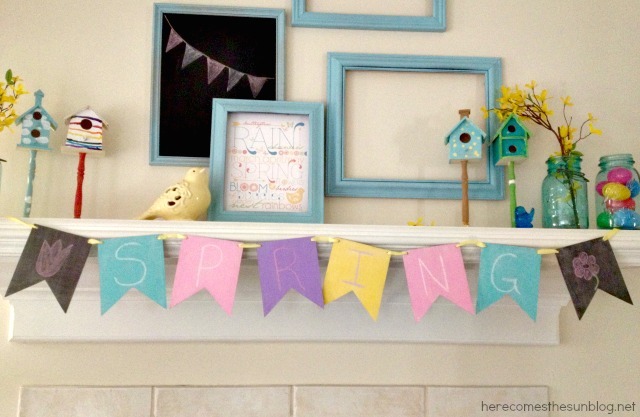 ForRent.com - Spring Decorating on a Budget ForRent.com - Reversible chalkboard banner.