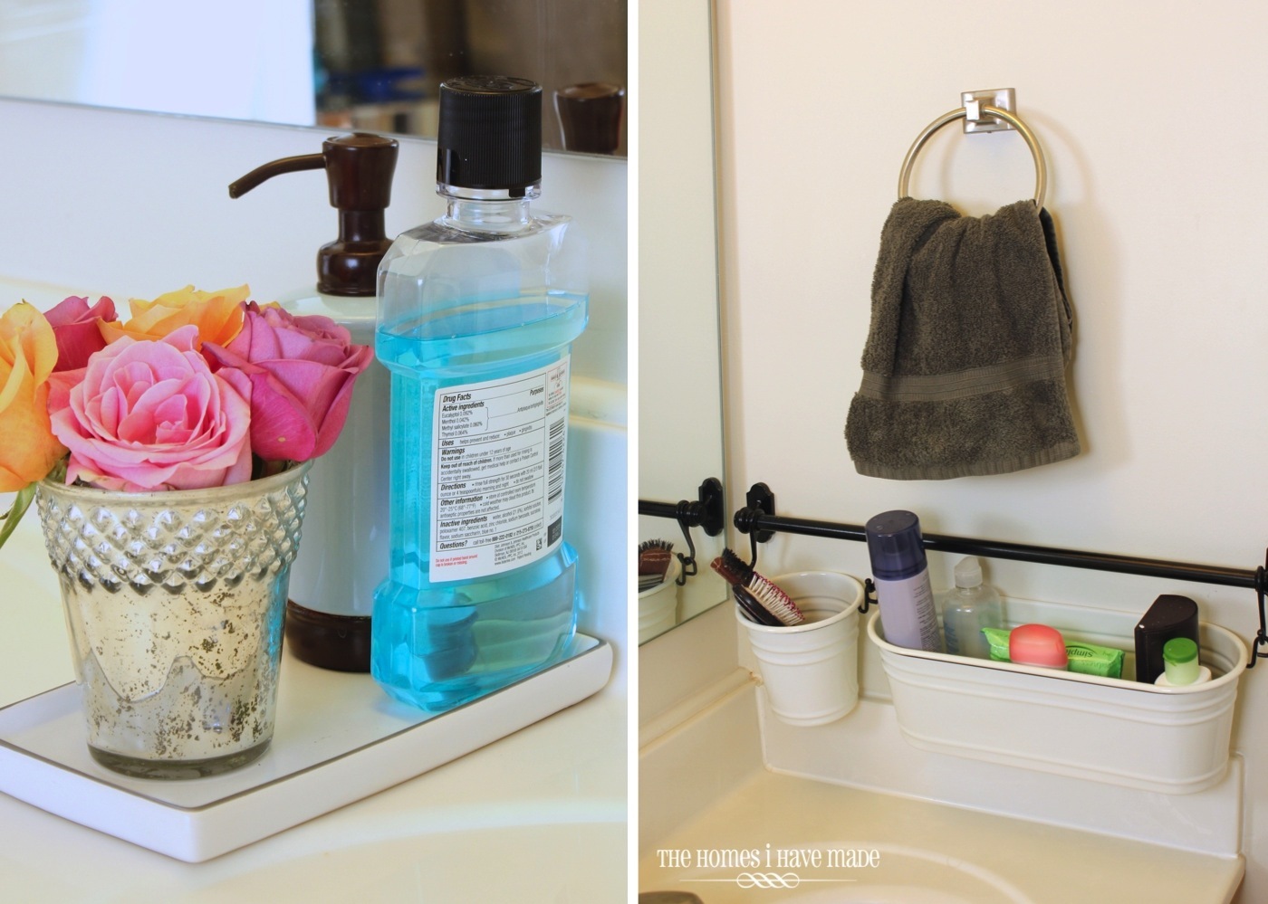 ForRent.com - Making the Most of Your Builder-Basic Bathroom Use trays in addition to Binz.