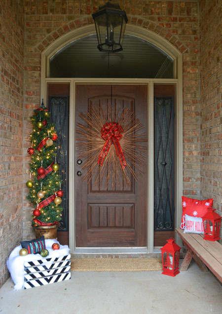I put together this super easy Holiday wreath with sticks and twigs Stick Wreath Christmas