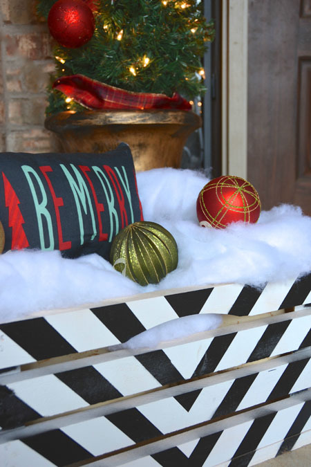 I put together this super easy Holiday wreath with sticks and twigs Stick Wreath Holiday Front Porch