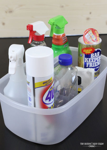 Let me show you how I tackle our cleaning supply collection Cleaning Supplies Quick Caddy
