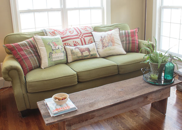 Using Bench As Coffee Table