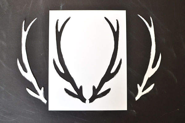 I love this stylish DIY faux antler pillow, let me show you how to do it! Pillow Talk Make Stencil