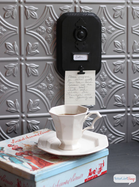 Some of my favorite double-duty decorating and storage solutions are metal boxes and tins Put It In a Box Tea Tin