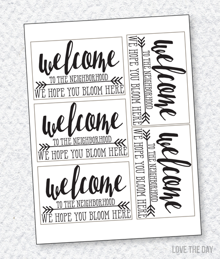 Springtime Housewarming Reward and Free of charge Printable Strategies ForRent picture about Welcome to the Neighborhood Printable identified as Springtime Housewarming Reward and Free of charge Printable Suggestions ForRent