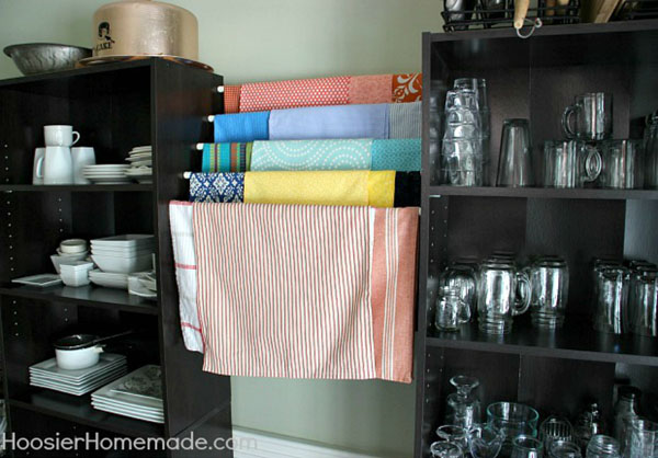 Get creative with your storage! Here are seven super DIY space saving solutions for you Creative Storage tension rods
