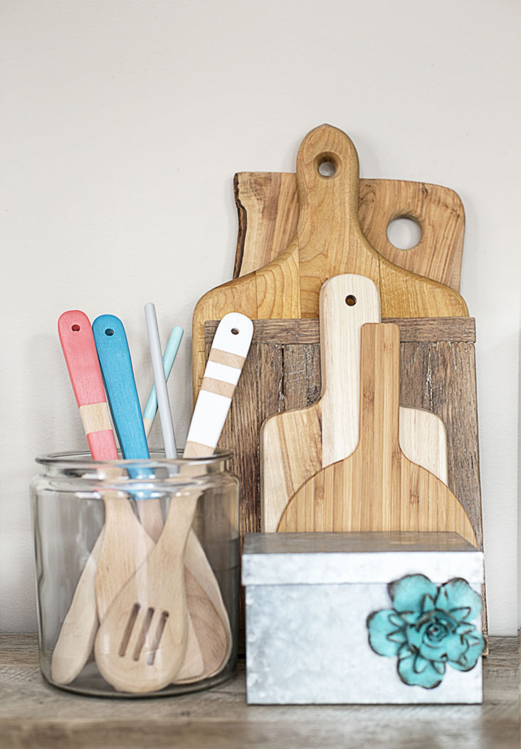 Color Your Kitchen Colorful Painted Utensils