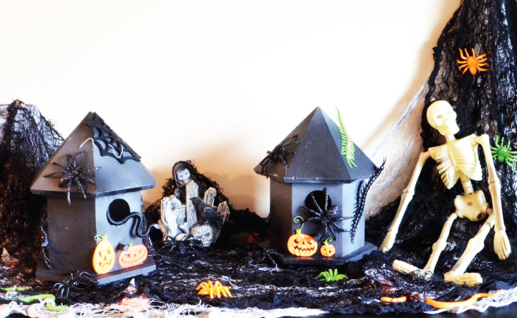 Tiny ghost town decorations