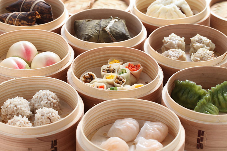places in America for dim sum bamboo steamers