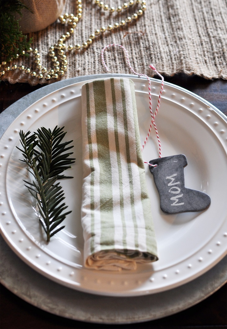 Winter Table Setting Place Card Supplies