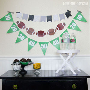 Diy football decorations Clearance