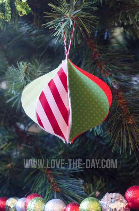 diy paper ornament tutorial free template while you were out template