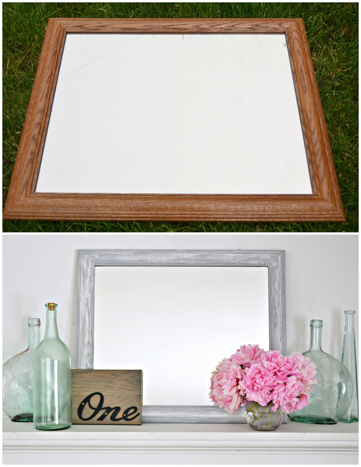 Dress Up an Old Mirror with a New Frame