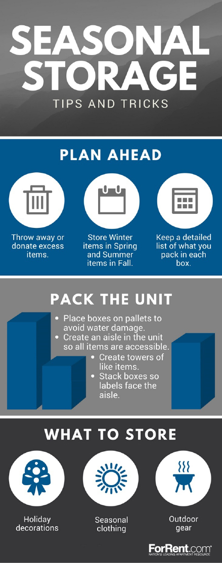 How to Store Seasonal Items in a Storage Unit Tips | ForRent