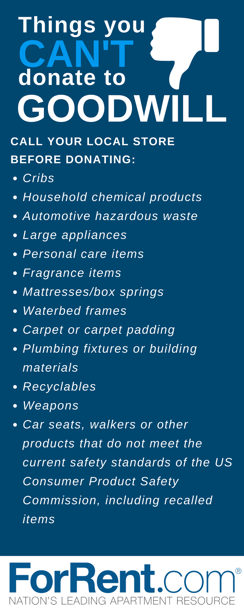 Things You Cannot Donate to Goodwill - ForRent.com