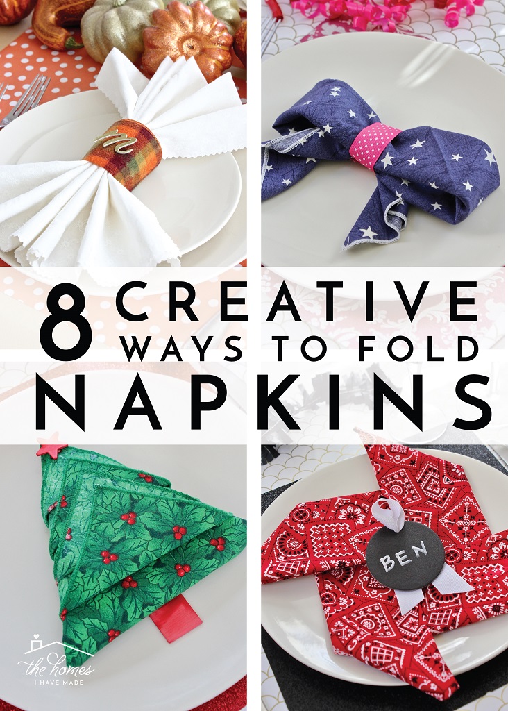 FIVE Napkin Folding Tutorials & Folding Napkin Techniques - As Seen on The  Rachael Ray Show! 