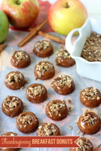 Mini Caramel Apple Crisp Donuts