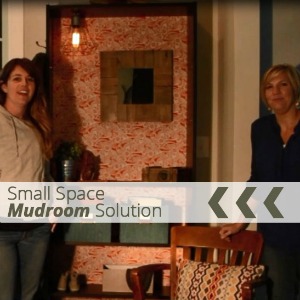 Small Space Mudroom Solution