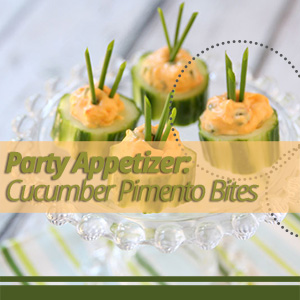 Party Appetizer: Cucumber Pimento Bites