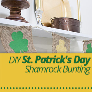 DIY St. Patrick's Day Shamrock Bunting