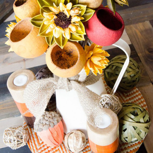 Non-Traditional Fall Centerpiece Tutorial