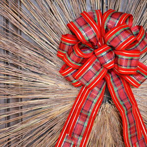 DIY Holiday Stick Wreath