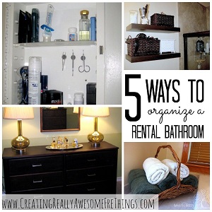 5 Ways to Organize Your Rental Bathroom