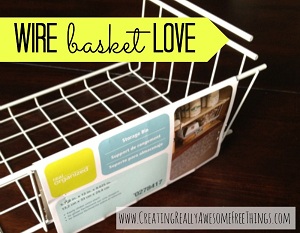 Organizing Your Life Using Wire Baskets- Jaime from C.R.A.F.T. Blog