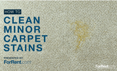 How to Clean Minor Carpet Stains