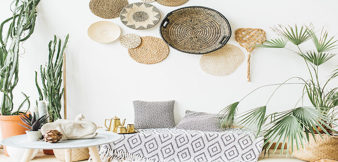 Living room wall decorating idea