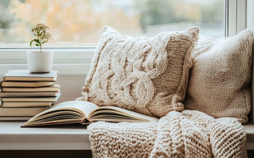 Reading nook in rental home