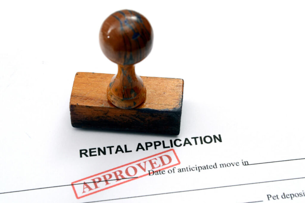 Approved rental application