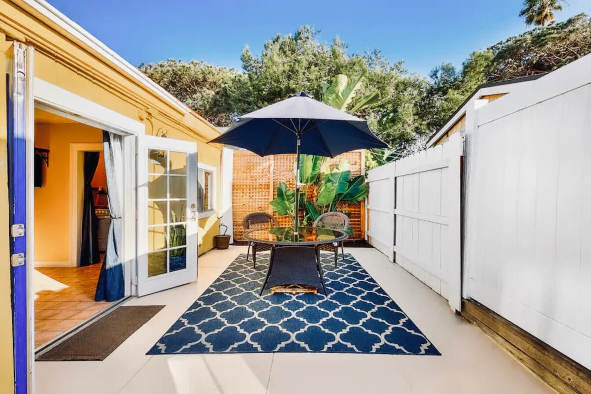 2015 Bacon Street in Ocean Beach has a fenced-in patio area.